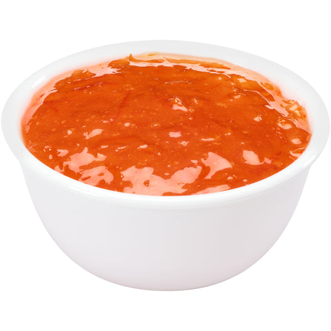 Marmalade Orange Glass Jar