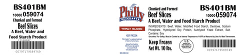 Beef Philly Steak Ez-grill 4 Oz Bs401bm