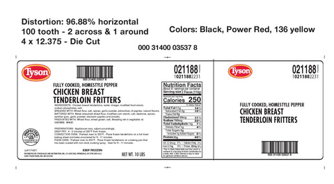 Chicken Tenderloin Fritter Homestyle Peppered Fc 21188-2231