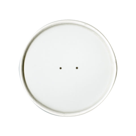 Dart Solo White Paper Tab Lid for 16 Ounce Food Container, 3.9 inch Dia -- 500 per case