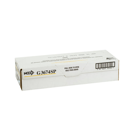 National Checking Company Guest Check Board - 1 Part Green, 16 Line, 3.5 x 6.75 inch -- 2500 per case.