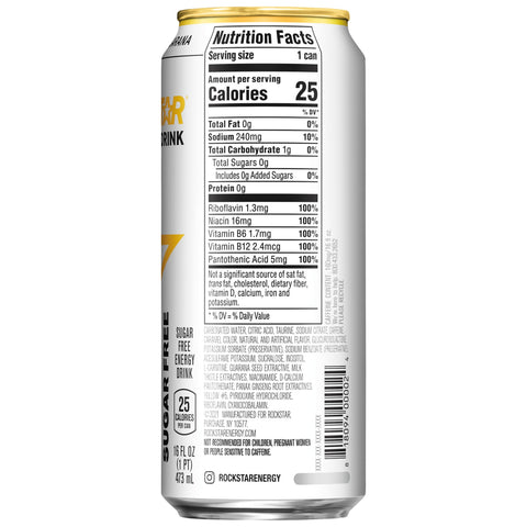 Rockstar® DRINK ENERGY SUGAR FREE CAN