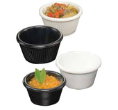 American MetalCraft RAMEKIN SMOOTH SIDE MELMINE BLACK 3 OZ