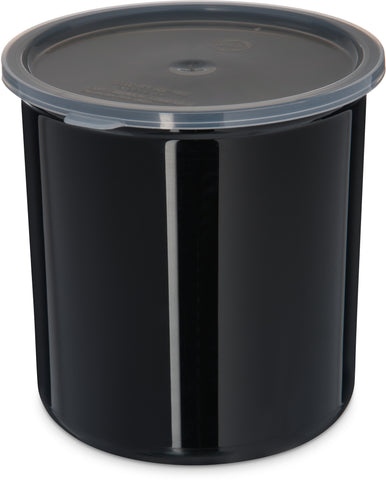 Carlisle CROCK W/ LID POLY-TUF™ BLACK 2.7 QT