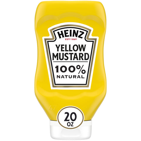 Heinz Yellow Mustard, 20 Ounce -- 12 per case.