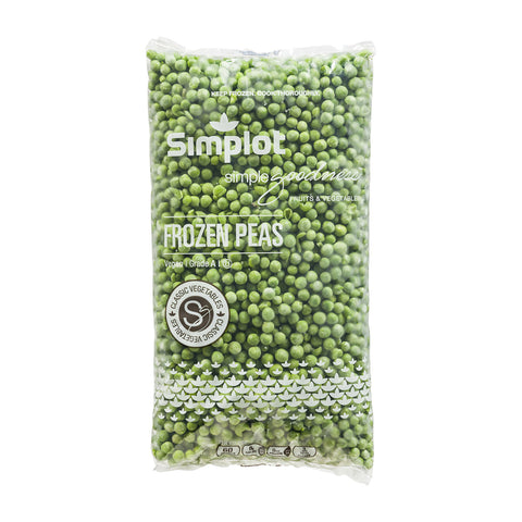 Simplot Peas - 40 oz. package, 12 packages per case