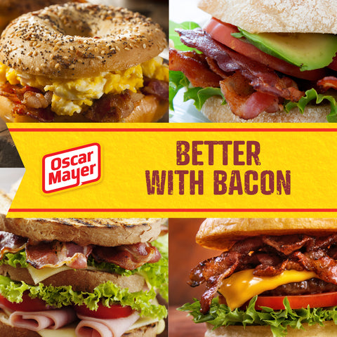 Oscar Mayer Center Cut Naturally Smoked Bacon, 12 Ounce -- 16 per case.