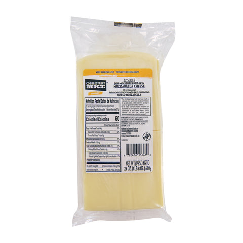 Cobblestreet Market™ CHEESE MOZZARELLA SLICED .75 OZ