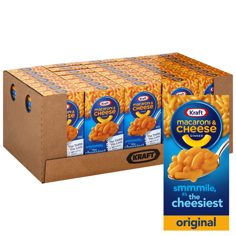 Kraft Dinners Macaroni and Cheese - Entree, 7.25 Ounce -- 35 per case.