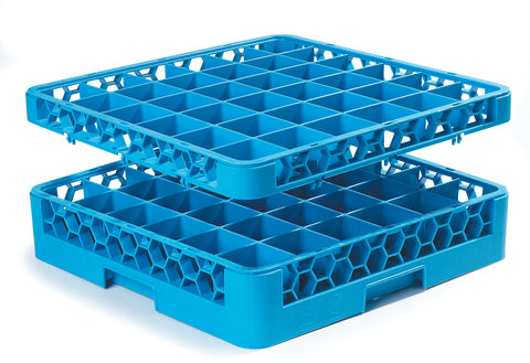 OptiClean™ RACK GLASS 36-COMPARTMENT CARLISLE BLUE