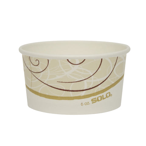 Solo Symphony® CONTAINER PAPER FOOD SINGLE SIDED POLY 6 OZ