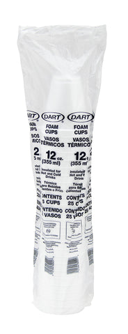 The Deck CUP FOAM WHITE SMALL DRINK 12 OZ