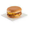Sandwich Double Cheeseburger Flamed Grilled On A Bun