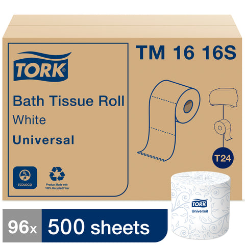 Essity Tork White 2 Ply T24 Toilet Paper Roll -- 96 per case