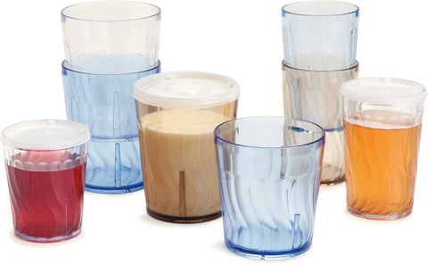 Dinex® TUMBLER SAN PLASTIC CLEAR SWIRL 6 OZ