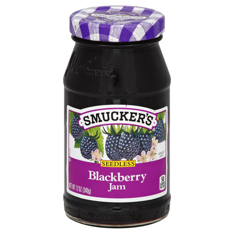 Jam Blackberry Seedless Glass Jar
