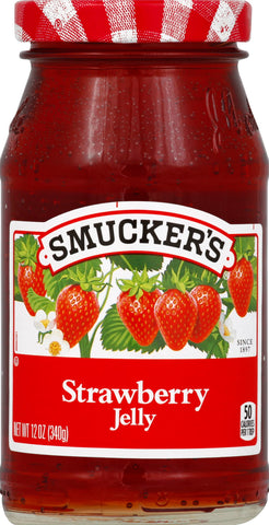 Jelly Strawberry Glass Jar