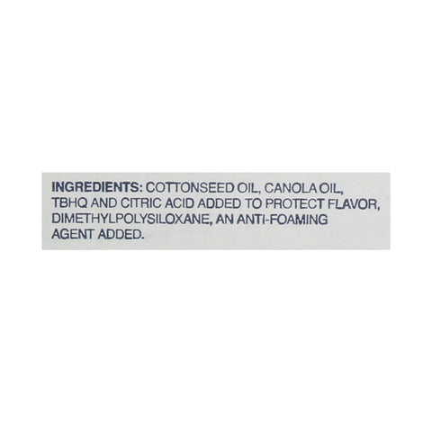 Oil Frying Cottonseed/canola Blend Liquid Shortening