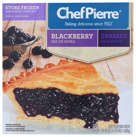 Pie Blackberry Fruit Traditional Unbaked 10