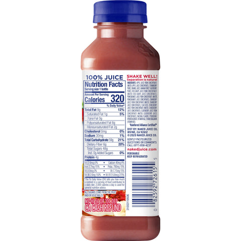Naked Juice JUICE RED MACHINE 100% PLASTIC BOTTLE REFRIGERATED