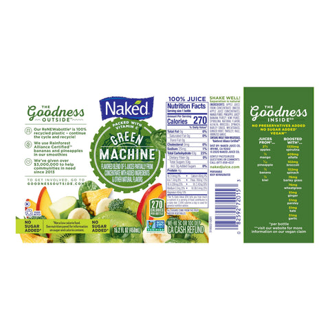 Naked Juice BEVERAGE JUICE GREEN MACHINE