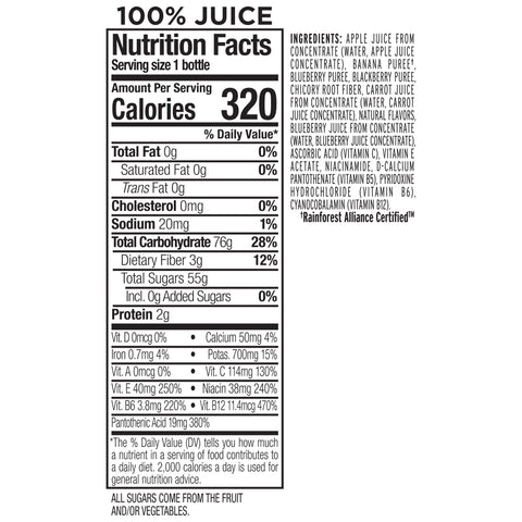 Naked Juice JUICE BLUE MACHINE 100% REFRIGERATED PLASTIC BOTTLE