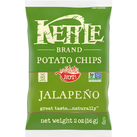 Kettle Jalapeno Potato Chips - 2 oz. bag, 6 per case