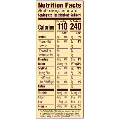 Snyder's of Hanover PRETZEL NIBBLER FAT FREE