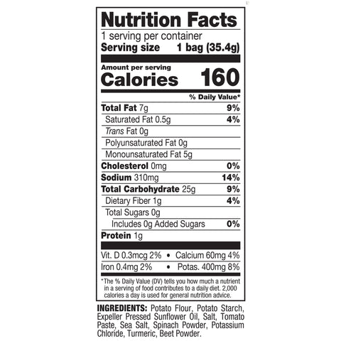 Eatsmart Sea Salt Garden Veggie Crisps, 1.25 Ounce -- 36 per case