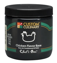 Chefs Own Chicken Flavored Granules Base Green, 1 Pound -- 12 Case