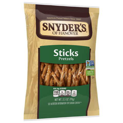 Snyders Of Hanover Pretzel Sticks with Hole, 3.5 Ounce -- 8 per case.