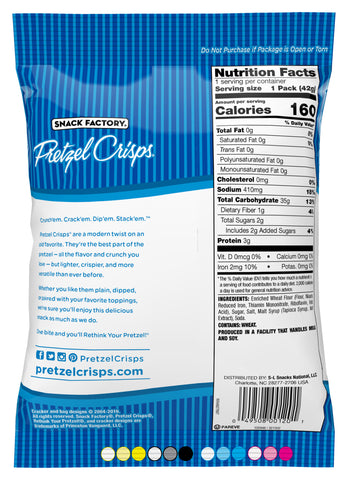 Pretzel Crisps PRETZEL CRISPS ORIGINAL