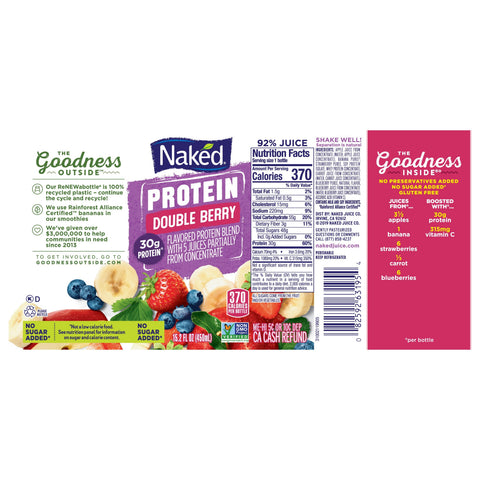 Naked Juice JUICE DRINK DOUBLE BERRY PROTEIN ZONE