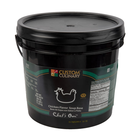 Chefs Own Chicken Flavored Granules Base Green, 25 Pound