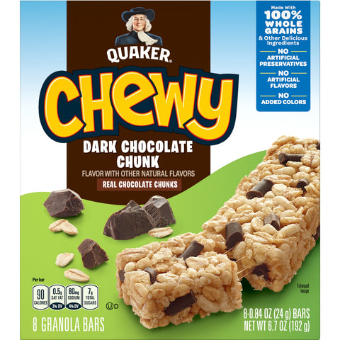 Quaker® GRANOLA BAR 90 CALORIE LOW FAT CHOCOLATE CHUNK