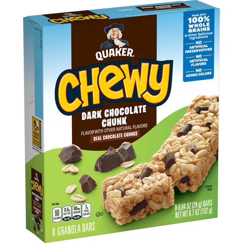 Quaker® GRANOLA BAR 90 CALORIE LOW FAT CHOCOLATE CHUNK