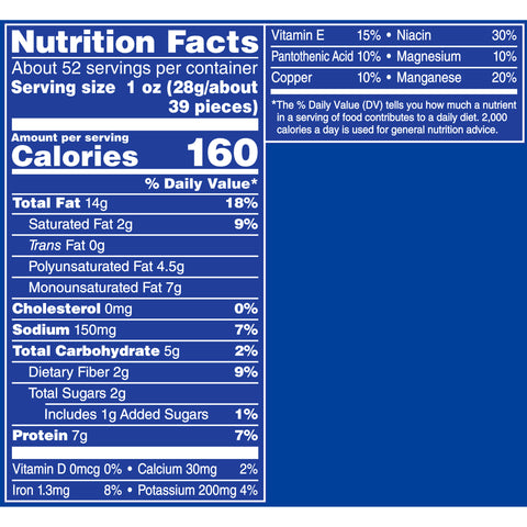 Planters Peanut Dry Roasted 6 Count, 52 Ounce Each