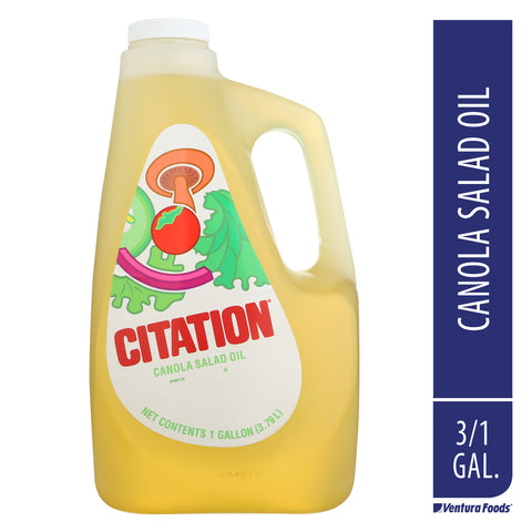 Citation Canola Salad Oil -- 3 Case 1 Gallon