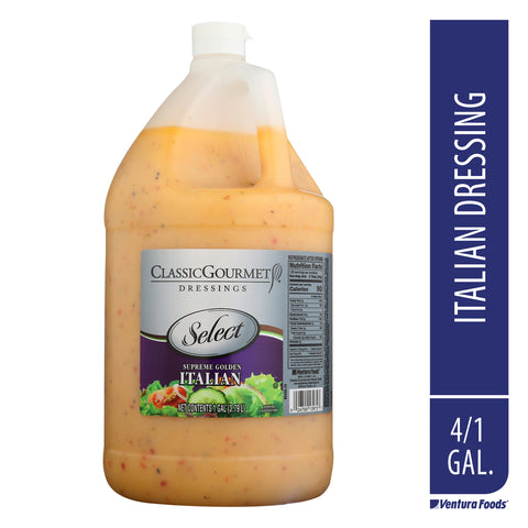 Ventura Foods Classic Gourmet Select Supreme Golden Italian Salad Dressing, 4 Gallon.