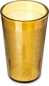 Carlisle TUMBLER STACKABLE™ PEBBLED SAN PLASTIC AMBER 9.5 OZ