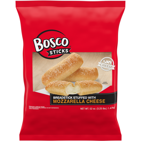 Bosco Stuffed Mozzarella Cheese Breadstick, 3.25 Pound -- 4 per case.