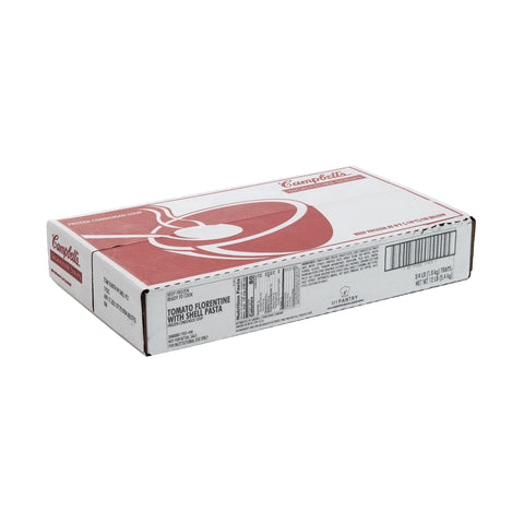 Campbells Frozen Condensed Tomato Florentine Soup with Pasta - 4 lb. tray, 3 per case