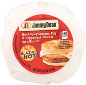 Sandwich Blazin' Hot - Hot & Spicy Sausage Egg & Pepperjack Cheese On A Biscuit