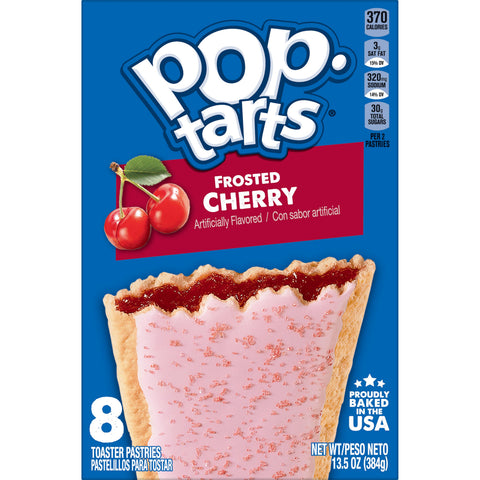 Kelloggs Pop-Tarts Frosted Cherry Toaster Pastries, 13.5 Ounce -- 12 per case