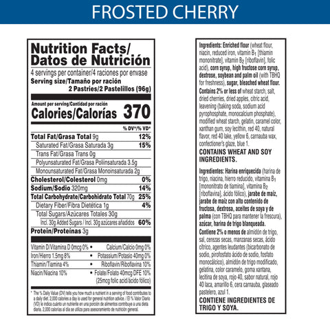 Snack Pastry Pop Tart Cherry Frosted