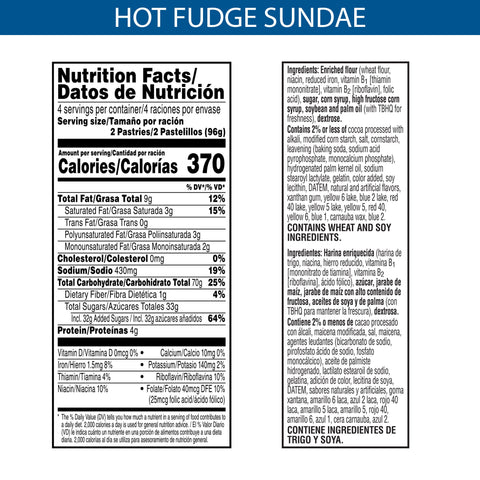 Kellogg's® PASTRY POP-TARTS FROSTED HOT FUDGE SUNDAE