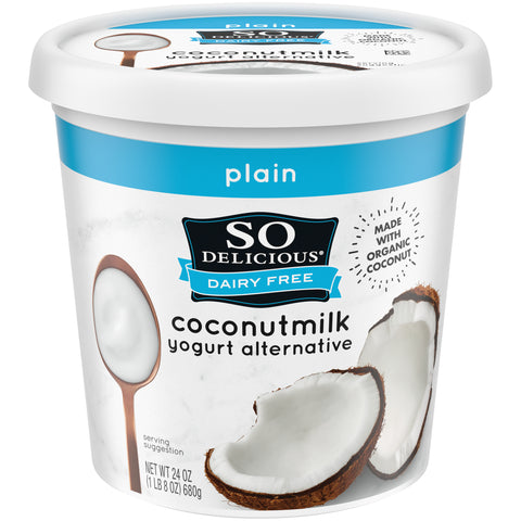 So Delicious Plain Dairy Free Coconut Milk Yogurt Alternative, 24 Ounce -- 6 per case.
