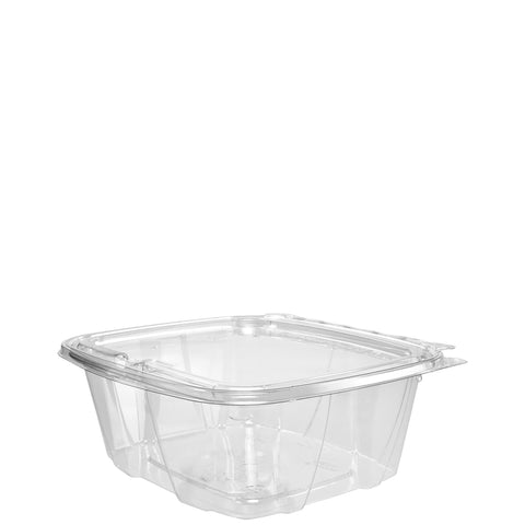 Container Plastic Tamper-resistant Tamper-evident Container W/ Lid 32 Oz