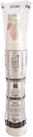 Dart Bare By Solo Eco-Forward Leaf Design SSPLA Paper Hot Cup, 8 Ounce - 50 per pack -- 20 packs per case