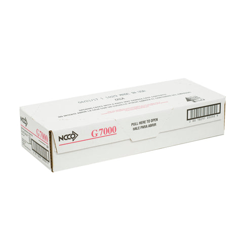National Checking Company Carbonless Guest Check Paper - 2 Part Green, 17 Line, 3.4 x 6.75 inch -- 2500 per case.
